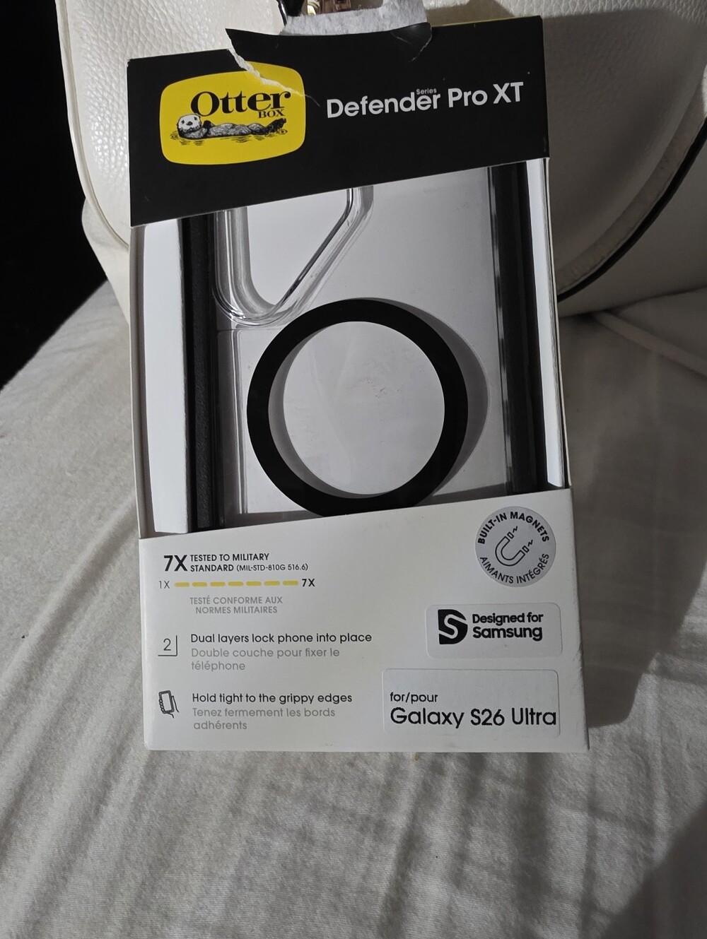 OtterBox Defender Pro XT Clear Case with Black Trim for Galaxy S26 Ultra